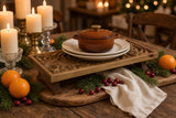 Carved Wood Buffet Riser | Modular Serving Stand