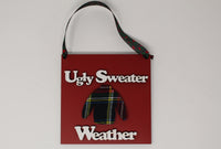 Ugly Sweater Hanging Sign