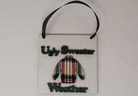 Ugly Sweater Hanging Sign
