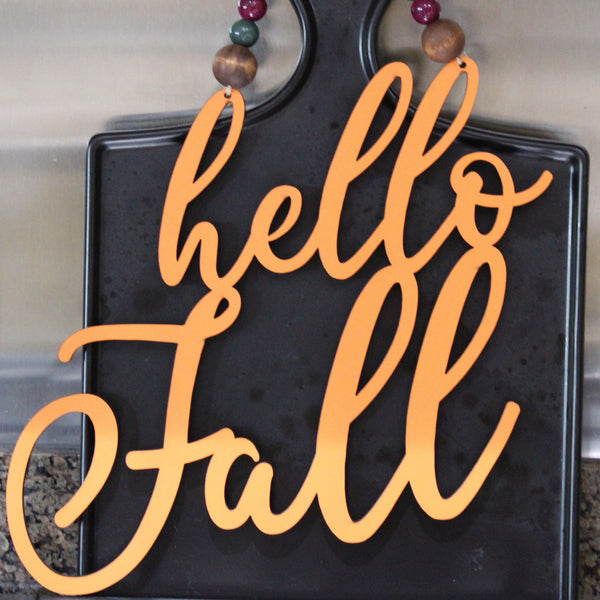 Hanging Sign - Hello Fall
