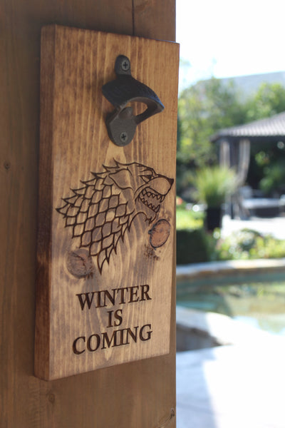 Bottle Openers - Winter is Coming Leather